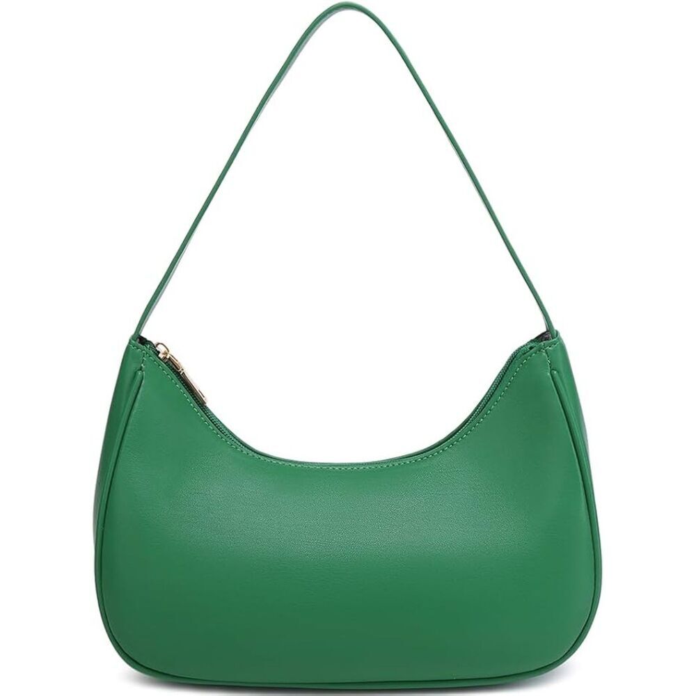 Women's Green Imported Fashion Mini Clutch Underarm Purse Hobo Mini Tote Bag